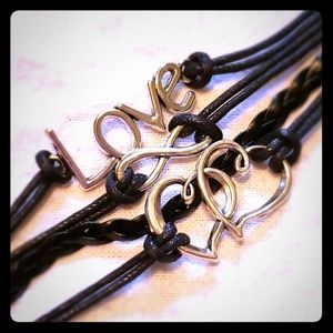 Black Leather Bracelet